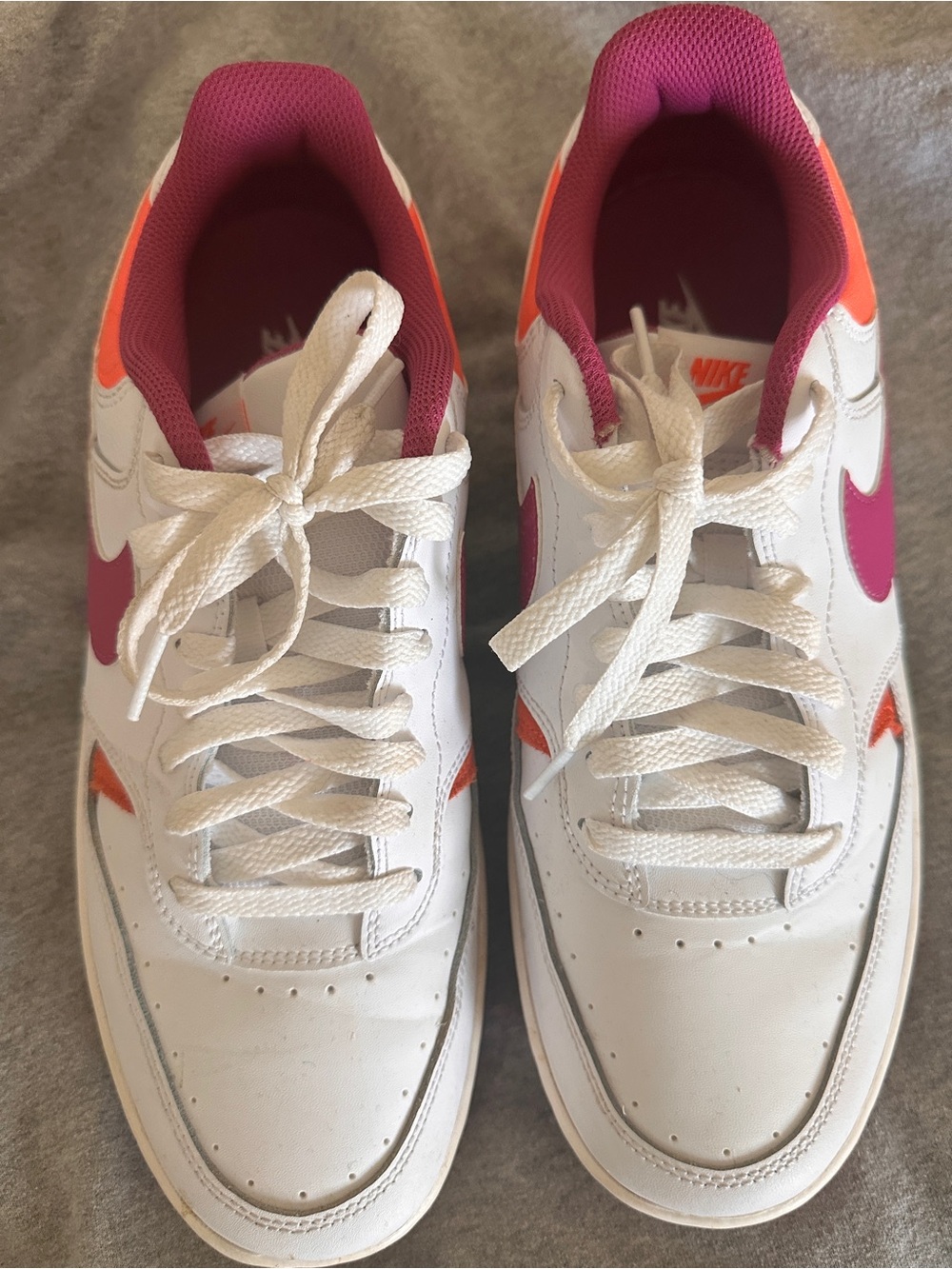Nike White Pink Orange Women's Sneakers